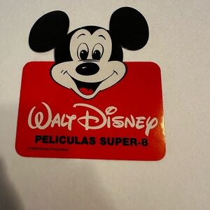 Walt Disney Mickey Mouse Sticker Peliculas Super 8 Film Decal